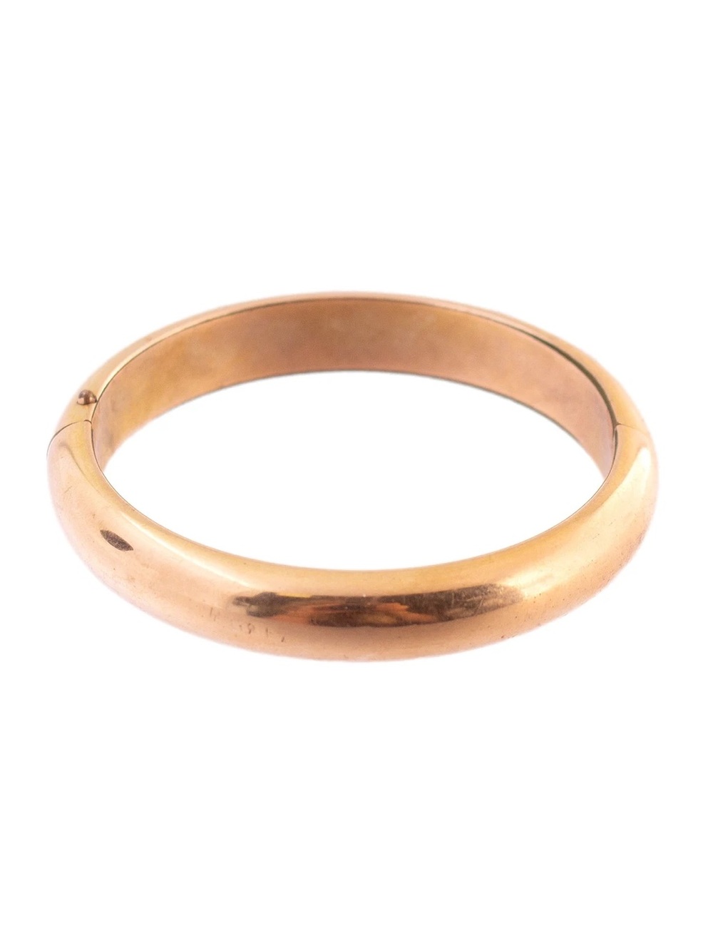 Gold filled hinge bangle bracelet - Picture 3 of 4